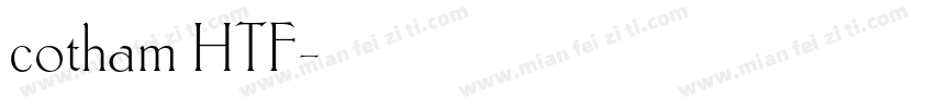cotham HTF字体转换